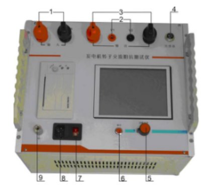 發電機轉子交流阻抗測試儀廠家面板