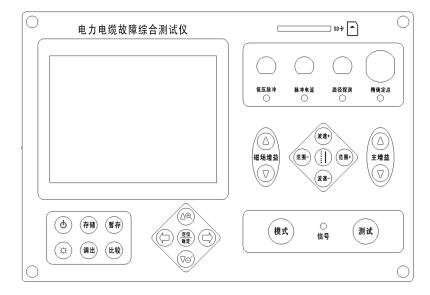 電纜故障測試儀主機面板